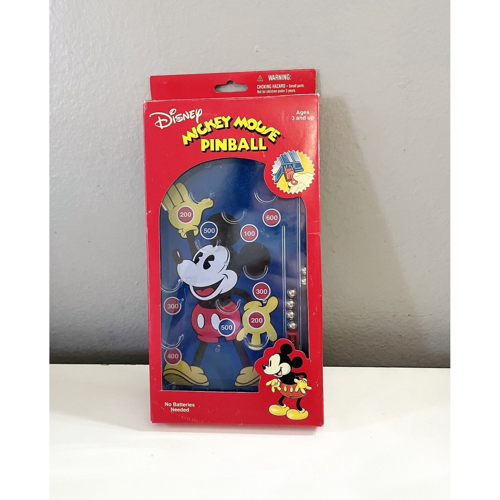 Vintage Mickey Mouse Pinball Handheld Game Disney Schylling Retro Collection
